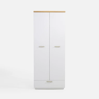 Bílá skříň se zásuvkou DEKO