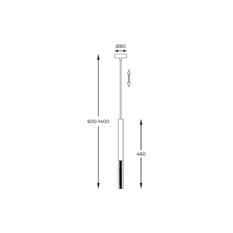 Závěsné svítidlo ONE LED P0461-01E-S8S8