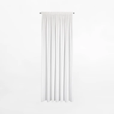 Bílá záclona na pásce DEBRA 140x270 cm
