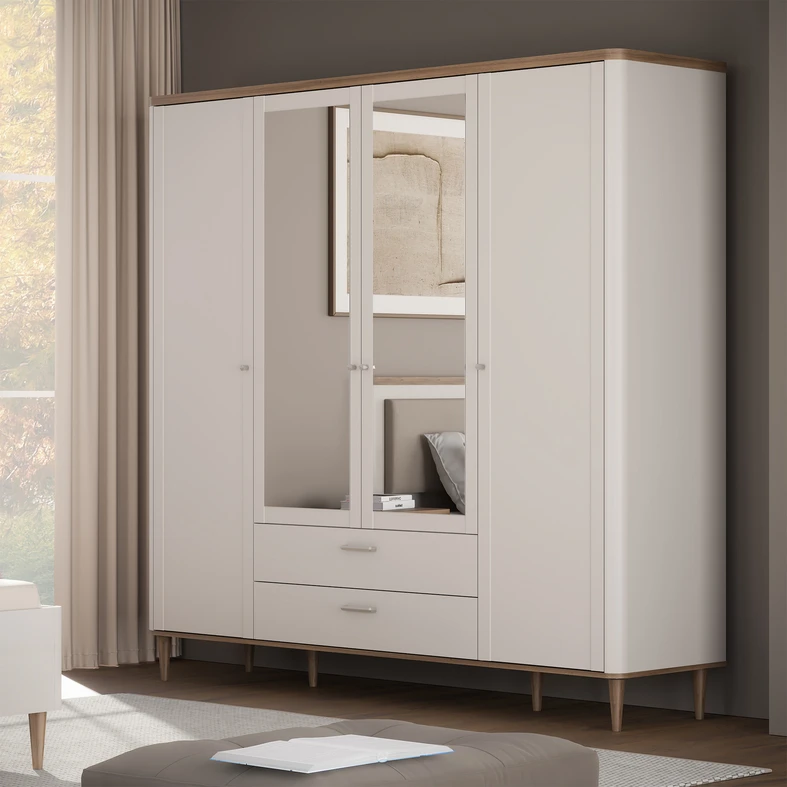 Aranżacja szafy w nowoczesnym pomieszczeniu