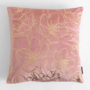Růžový povlak na polštář CASILA 45x45 cm