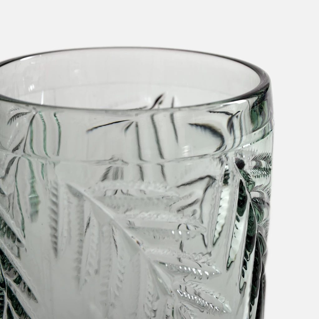 Vysoká zelená sklenice 350 ml