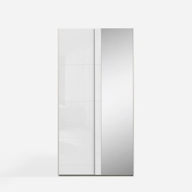 Zrcadlová skříň s posuvnými dveřmi FITIO lesk 120 cm