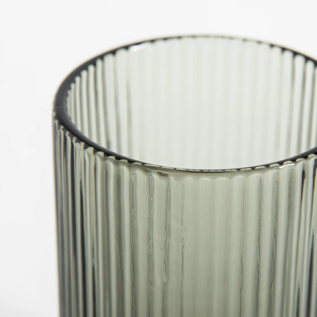 Vysoká drážkovaná sklenice 400 ml
