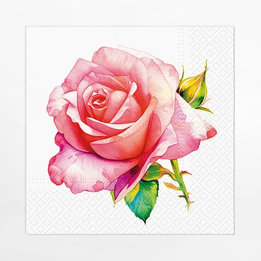 Papírové ubrousky UNIQUE ROSE, 20 ks