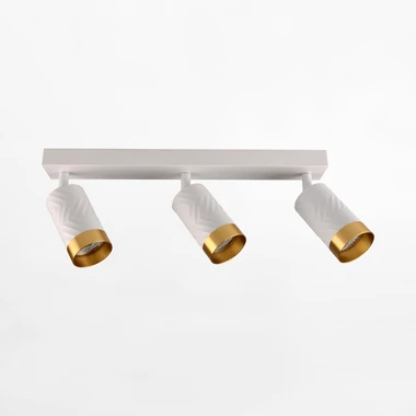 Bodové světlo na liště ARRAS 3 reflektory bílo-zlatá