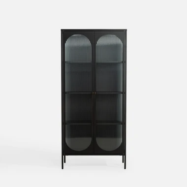 Černá retro skříň BLISSE