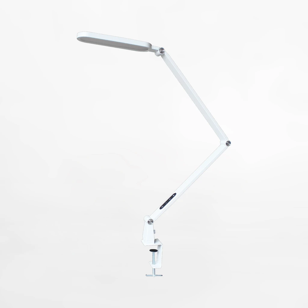 Lampa biurowa EPSILON ORO LED - stylowy wygląd idealny do biurka w domu lub biurze.