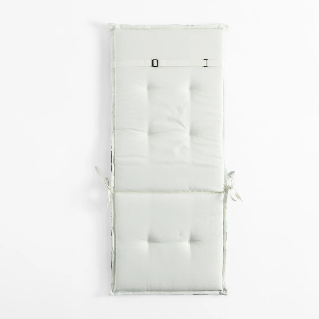 Bílý polstr na židli SAMBA 50x118 cm