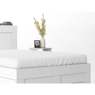 Bavlněné prostěradlo s gumičkou PURE 180X200 cm bílé