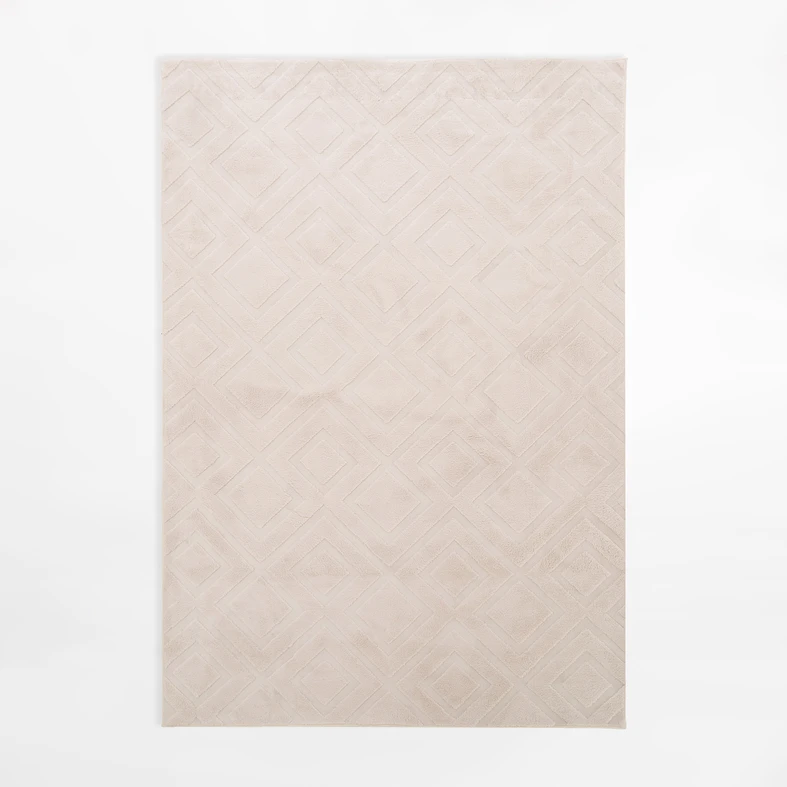 Geometrický koberec MODERNO, krémový, 120x160 cm