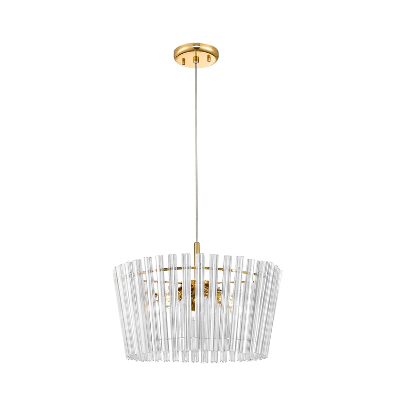 Lampa wisząca glamour złota BACH 41 cm.