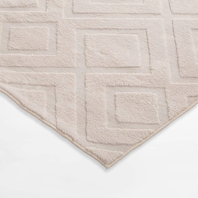 Geometrický koberec MODERNO, krémový, 120x160 cm