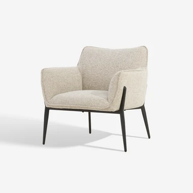 Křeslo na vysokých kovových nohách RILLESTO béžové