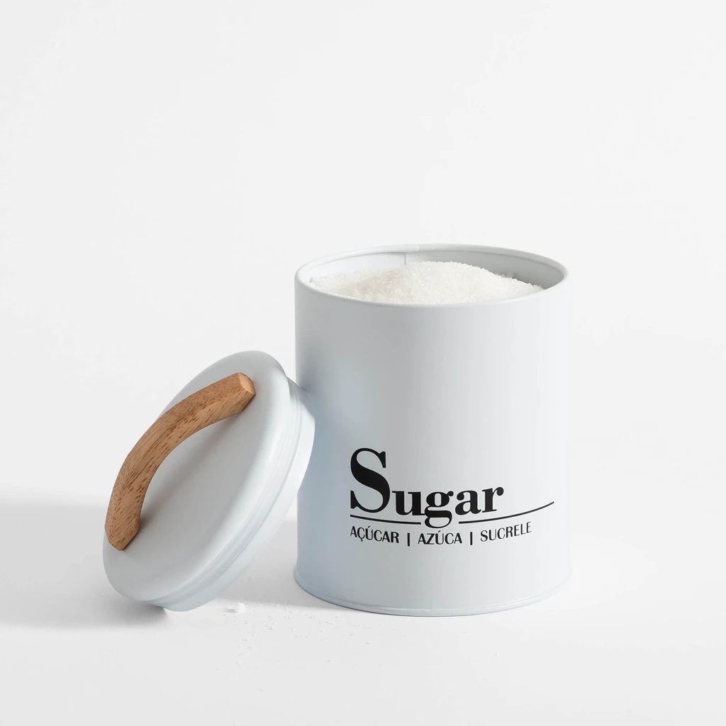 Bílá kuchyňská nádoba SUGAR 16 cm