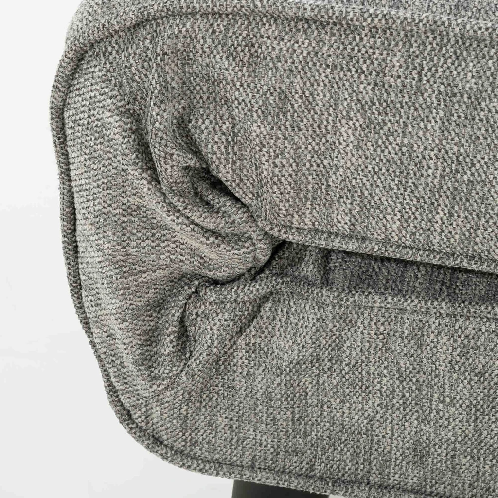 Rozkládací čalouněné křeslo šedé LAVILLA