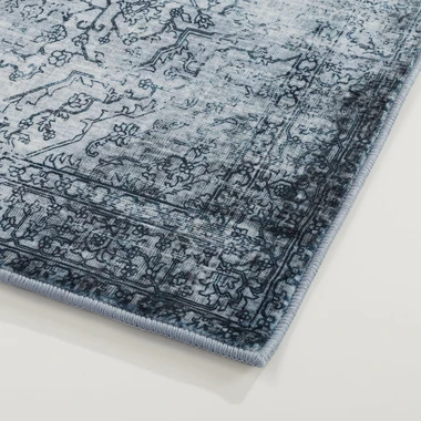 Modrý koberec do předsíně SALVA 80x150 cm