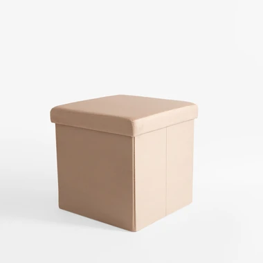 Béžový skládací taburet 38x37,5 cm