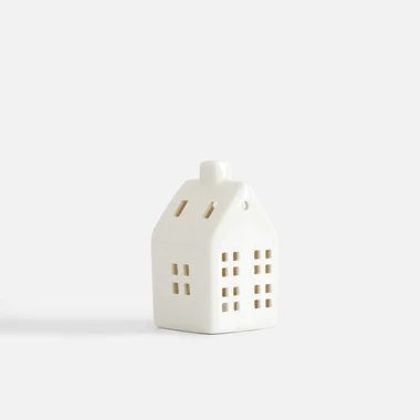 Dekorativní LED domeček bílý 9,3 cm