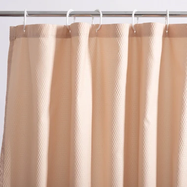 Béžový sprchový závěs CASILDA 180x180 cm