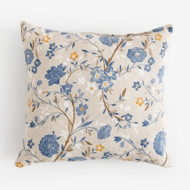Dekorační polštář s květy DALIA 45x45 cm
