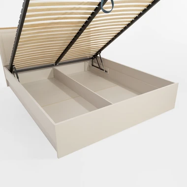 Postel s roštem a úložným prostorem kašmírová VERONA 160x200