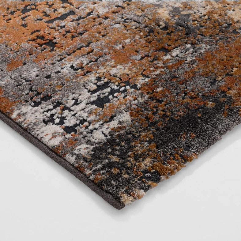 Abstraktní koberec šedo-červenohnědý NOVANTA 200x290 cm