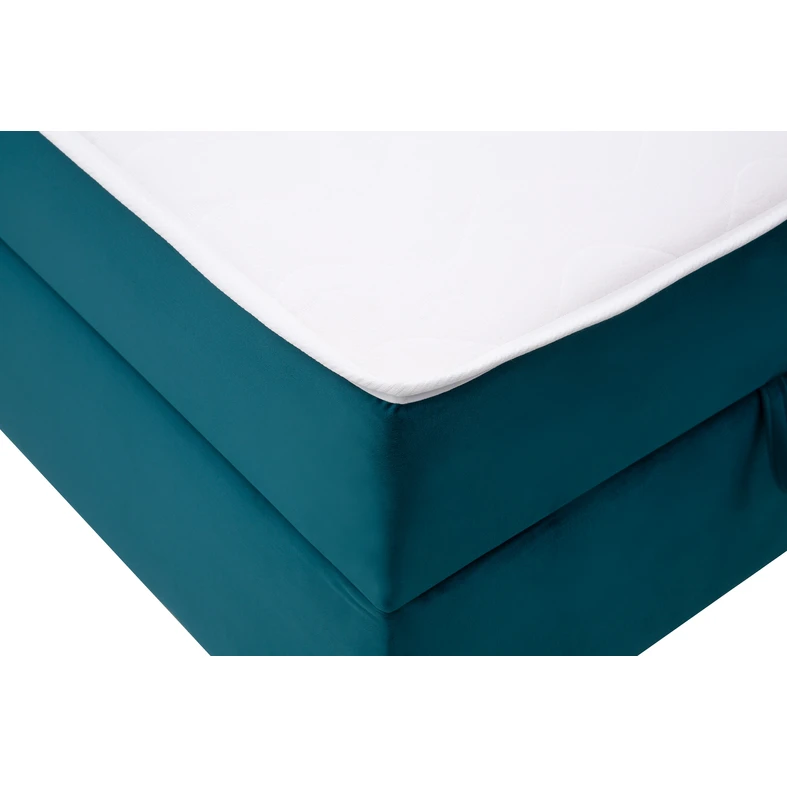 Tyrkysová postel boxspring PRIMO LUX 160x200 cm