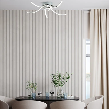 Chromované LED stropní svítidlo FOCUS 5