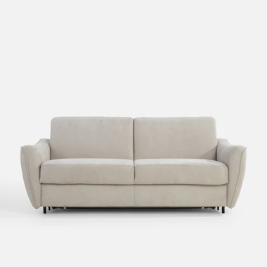 Světle šedá pohovka s italským roštem MONO II