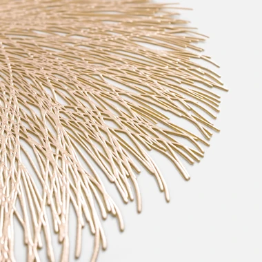 Prostírání, zlaté, 38 cm.