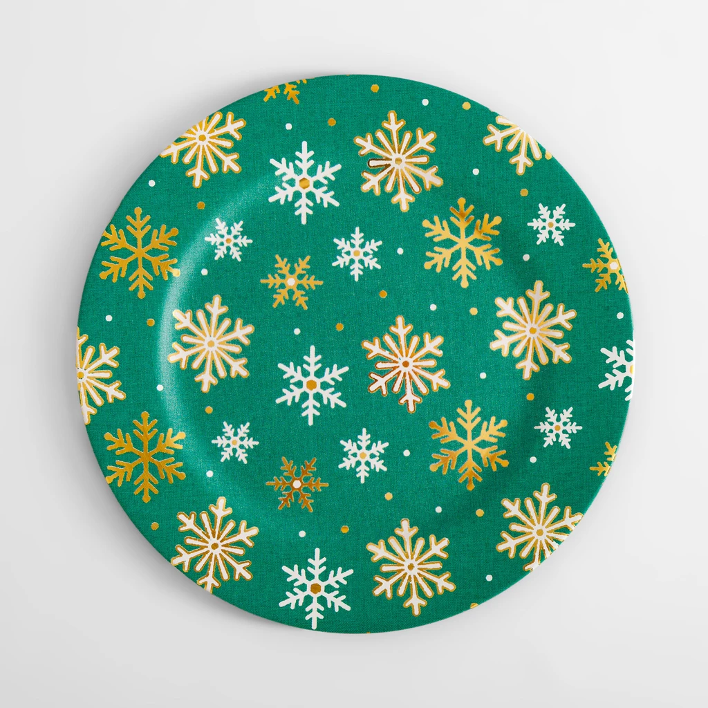 Dekorativní talíř zelený 33 cm