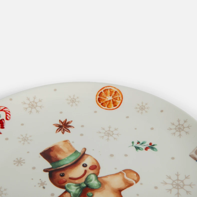 Vánoční obědový talíř COOKIES 26,5 cm