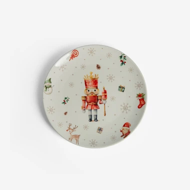Vánoční dezertní talíř NUTCRACKER 19,5 cm