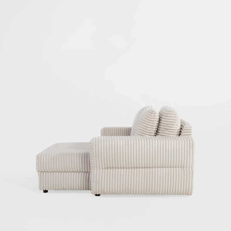 Křeslo loveseat krémové NOEMI