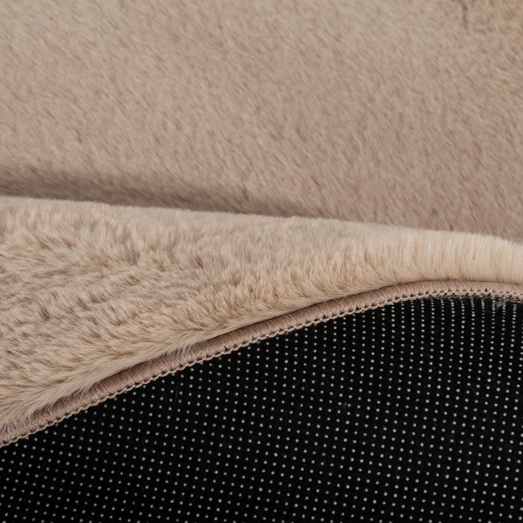Kulatý koberec RABBIT, taupe, 120 cm