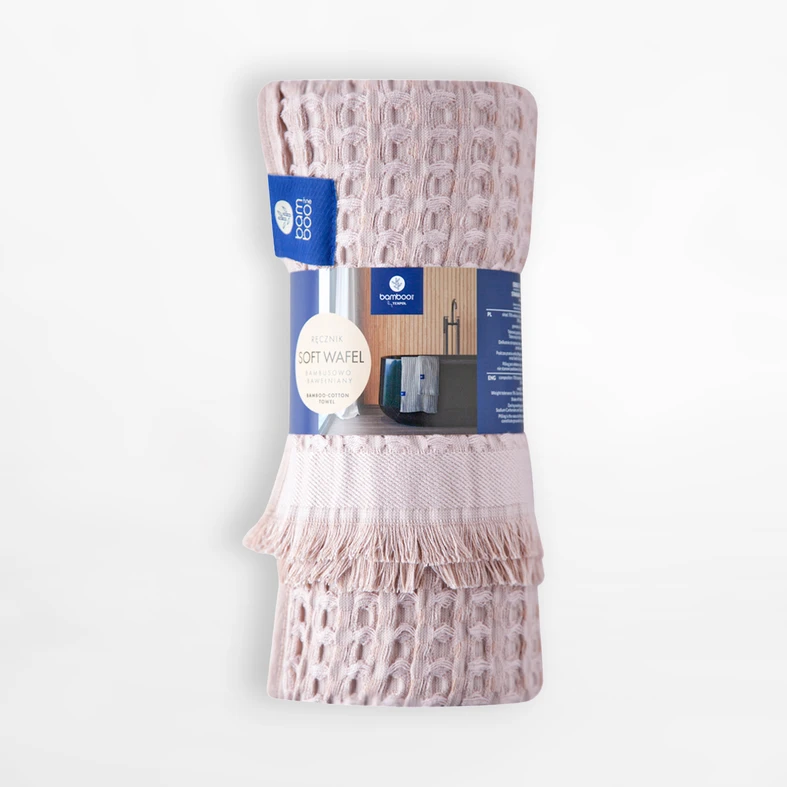 Růžový bambusový ručník SOFT WAFEL BAMBOO SPA 80x160 cm