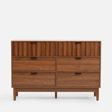 Komoda s drážkovanými zásuvkami TURRO