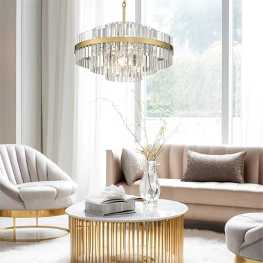 Zlaté závěsné svítidlo ve stylu glamour CONSTANTINOPLE 80 cm