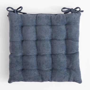 Podsedák na židli modrý DALLAS 40x40 cm