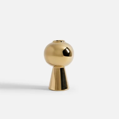 Moderní zlatá váza 25 cm