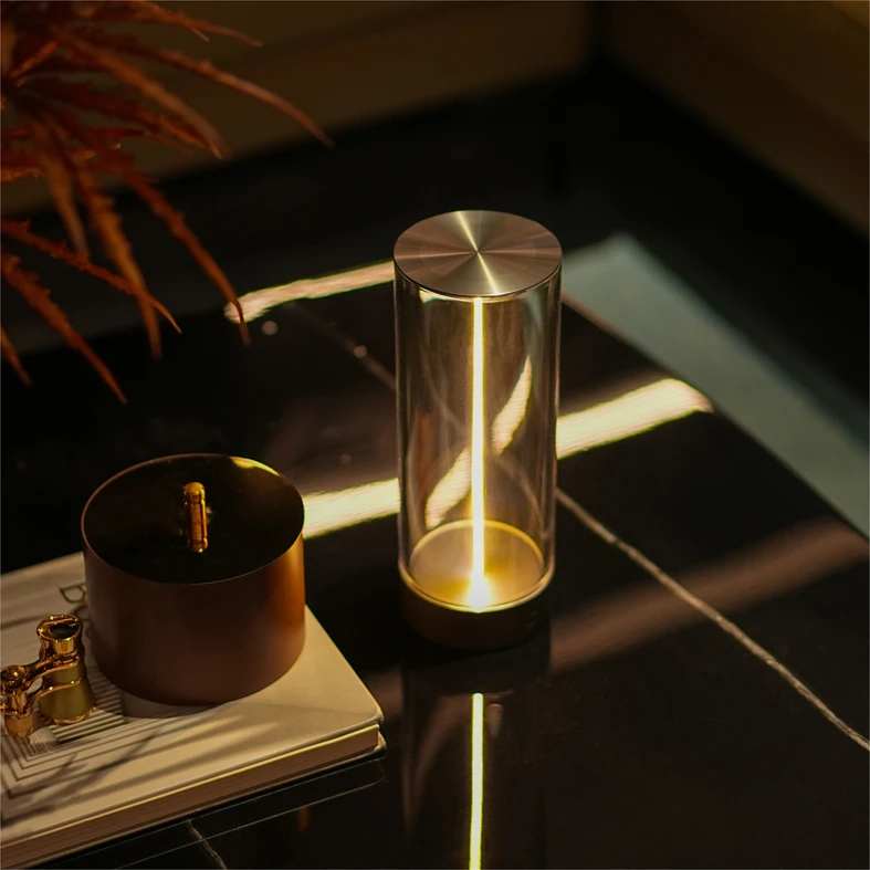 Venkovní stolní lampa s vláknem ESTERNO 24 cm