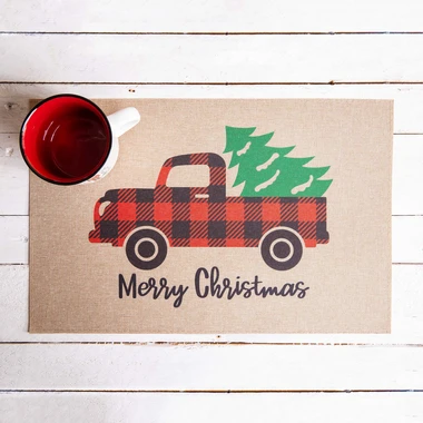 Podložka pod talíře MARRY CHRISTMAS AUTO 43,5 x 28,5 cm