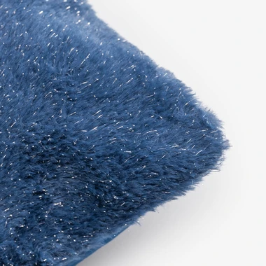 Glamour povlak na polštář SHINE 45x45 cm tmavě modrý.