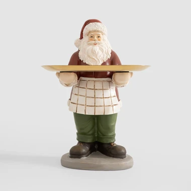 Dekorativní figurka Mikuláš s podnosem