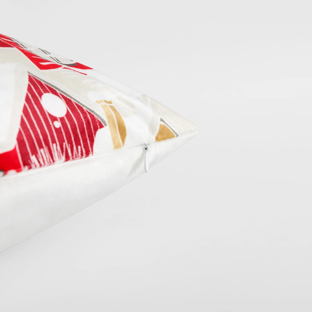 Povlak na polštář s vánočními domky GINGER 45x45 cm