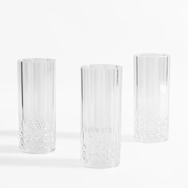 Sada 3 plastových sklenic 425 ml