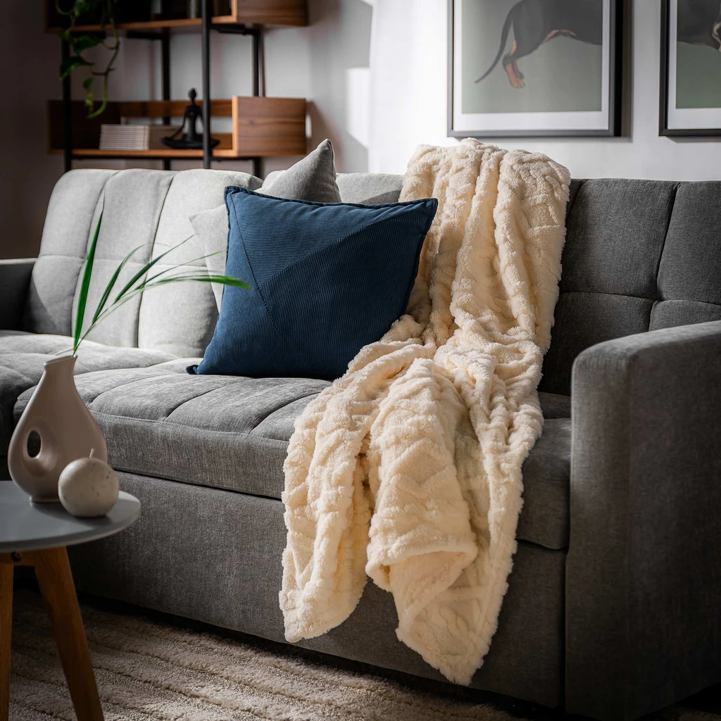 Krémová deka NORDIC 150x200 cm