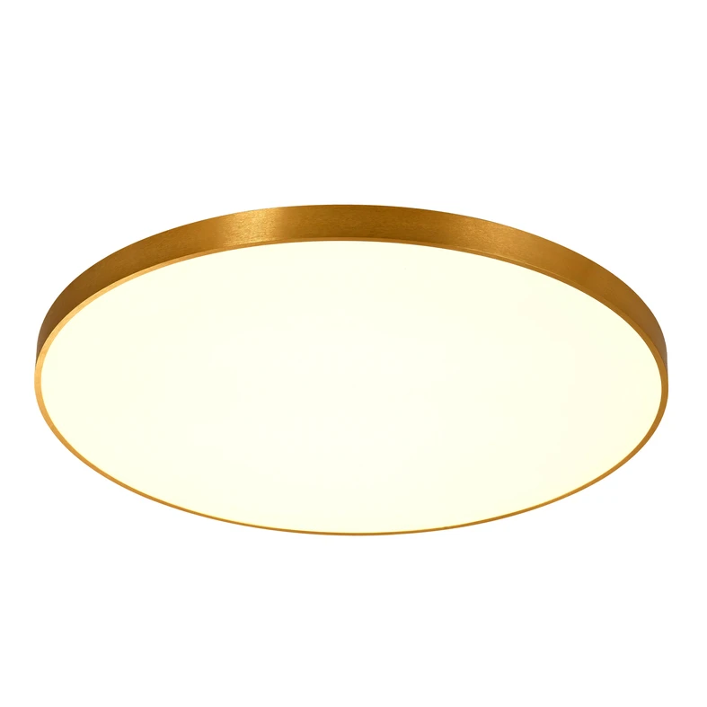 Zlaté kulaté stropní LED svítidlo SIERRA 80 cm