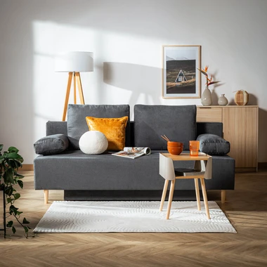 Antracitová rozkládací pohovka TREVISO